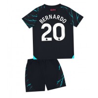 Fotbalové Dres Manchester City Bernardo Silva #20 Dětské Alternativní 2023-24 Krátký Rukáv (+ trenýrky)
